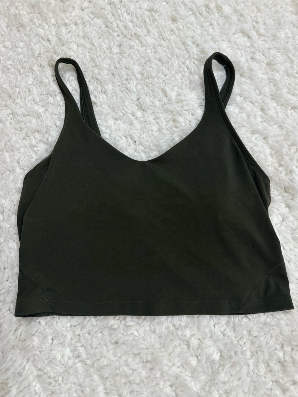 lululemon align tank top in a dark olive green